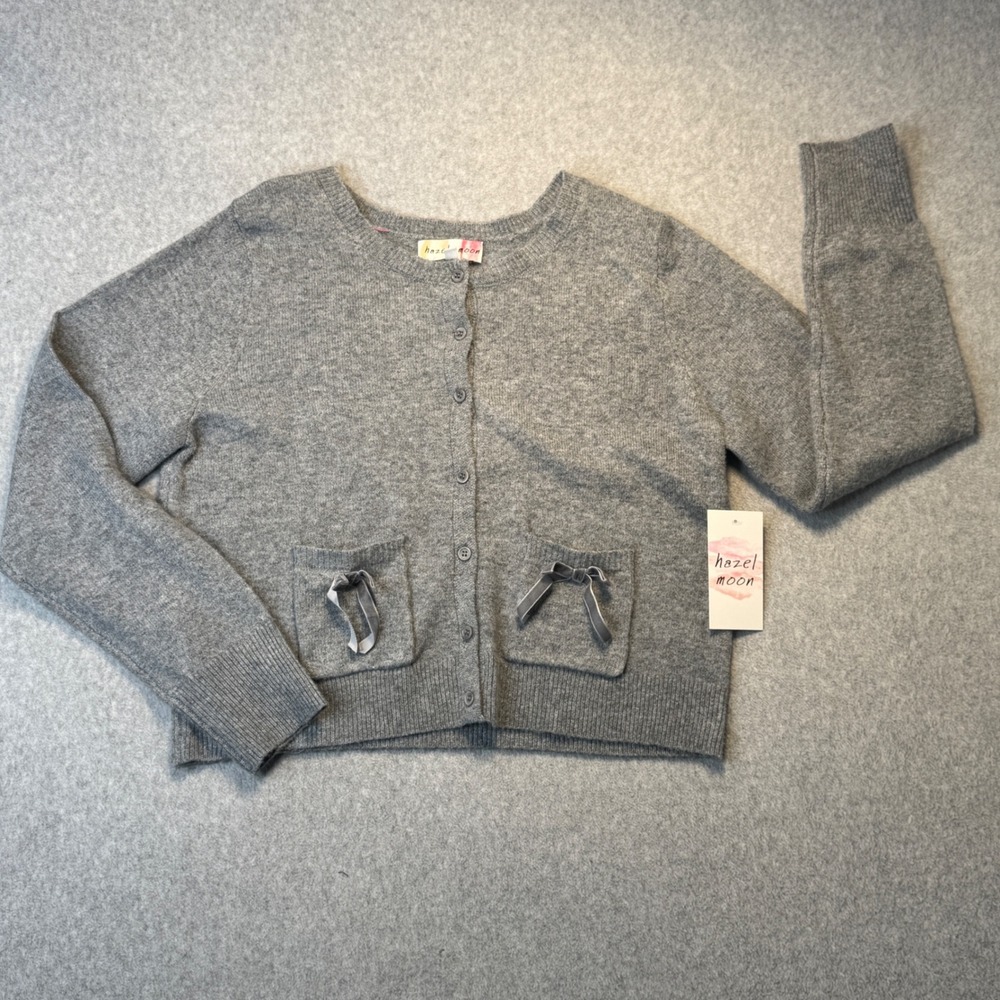 Hazel Moon Button Front Cardigan Sweater Soft Girl Pockets Womens Medium NWT